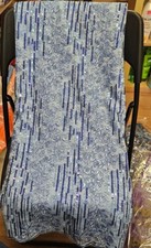 5 Yards French Lace Fabric Material With Sequins. Blue 