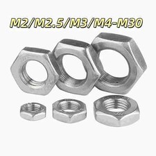 HEXAGON HALF LOCK NUTS A2