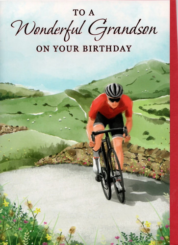 Grandson birthday card - grandson,