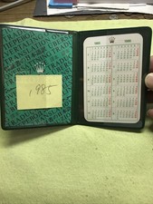 Vintage Rolex wallet /paper holder; translation Booklet ;1985-1986 calendar Set