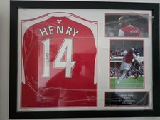 ⚽Signed Thierry Henry Arsenal Shirt Print Framed  - ⚡ Fast Delivery📦