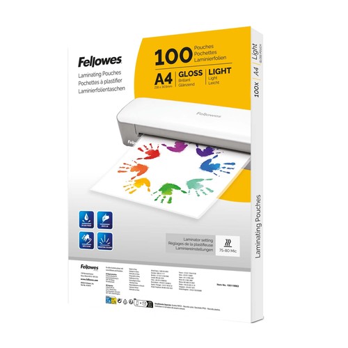 Laminating pouches 100 pack - a4,