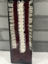 Men’s VINTAGE 70’s Button On Shirt Ruffle Frill & DICKie Bow White & Maroon EXC