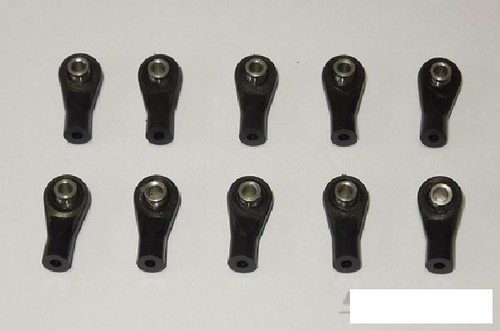 Bent plastic rod ends 10 - bent,