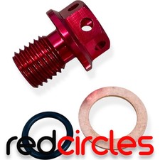 DRILLED RED MAGNETIC PIT BIKE