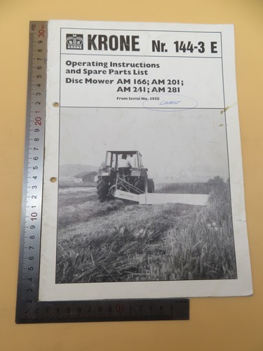 Krone 144 e operating - krone, 144-3