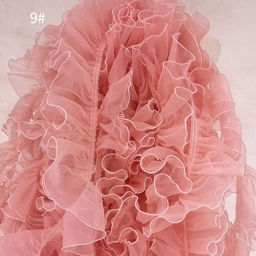 Organza pleated ruffle - pleated, lace