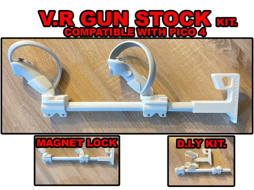 Gun stock fits pico 4 - vr,