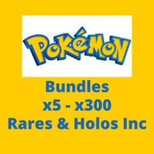  Pokemon Cards Bundle! Joblot 5x - 300x Cards-100% Genuine UK Cards/UK Seller