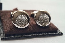 Tateossian Cufflinks with white Swarovski elements 