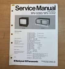 Panasonic WV-5350/WV-5352 Video Monitor Service Manual