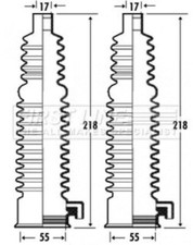 Steering Rack Boot FSG3301 First Line Gaiter Bellow FOR MONDEO MK3 4775683