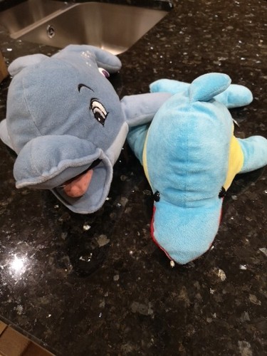 Dolphin cuddly toys - dolphin, x2