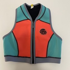 Rip Curl Wetsuits Women’s Neoprene Surf Top Size 8 M Retro Colorblock Wake SUP