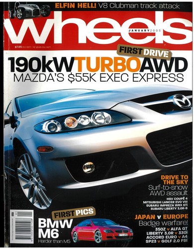 Wheels car magazine january - car,
