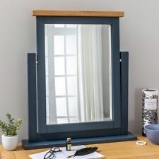 Westbury Blue Painted Vanity Dressing Table Mirror - Adjustable Swing - BP17