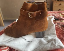 LK Bennett Dark Tan Low Heeled