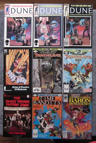 Movie related comic books - 9,