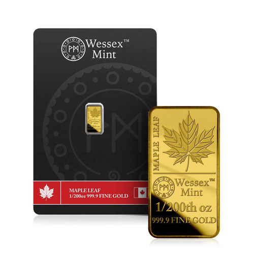 200oz maple leaf - 1/200oz, gold