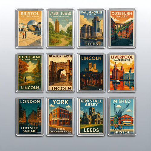 Acrylic cities travel fridge - cities,