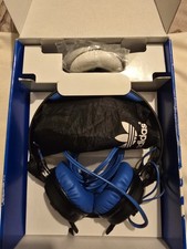  Adidas originals Sennheiser HD 25-1-II  Dj headphones-RARE black/blue 3 stripe 