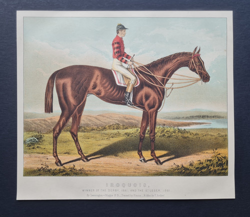 Antique 1882 horse racing - antique,