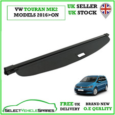 NEW VW TOURAN MK2 PARCEL SHELF BOOT LOAD COVER TRIM BLACK 2016-ONWARDS