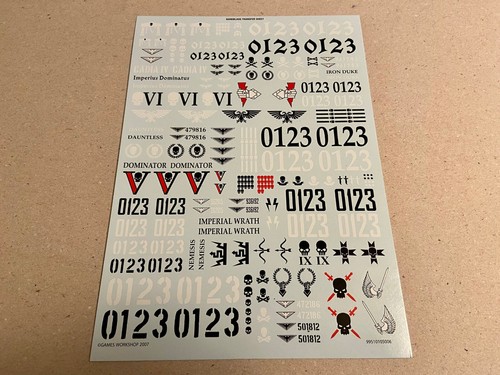 Baneblade transfer sheet - transfer,