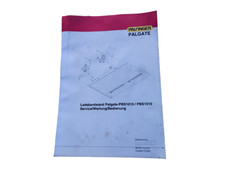 PALFINGER PALGATE TAILGATE LADEBORDWAND PBS1010 / PBS1510 SERVICE MANUAL BOOK