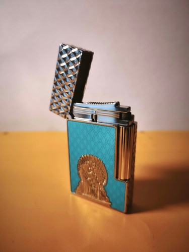 Dupont brass gas lighter - st,