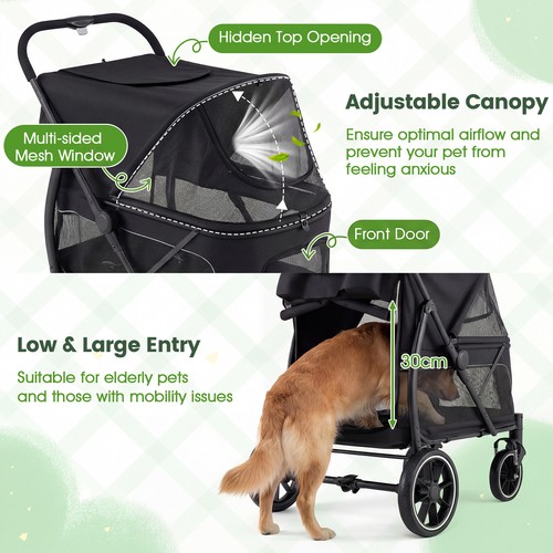 Large dog stroller one hand - large,