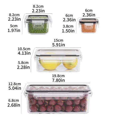 Bpa free airtight food - 8-pc, bpa-free