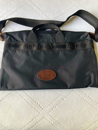 Mulberry black nylon travel - black,