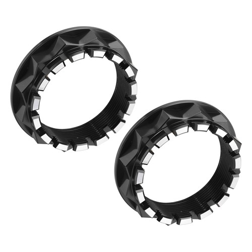 Rear wheel axle nuts - nuts, black