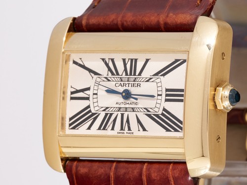 Cartier divan 38mm - cartier, 18k
