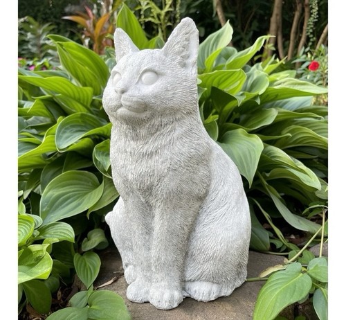 Cat garden statue - cat, large