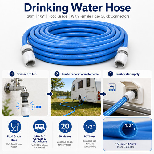 Drinking water hose caravan - water,