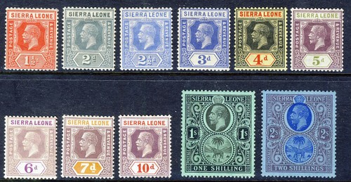 Sierra leone 1921 27 die - leone, kg