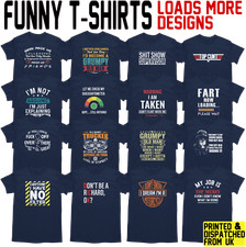 Mens Funny T-Shirts novelty t shirts joke shirt clothing birthday tee  Xmas gift