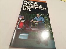 KOHLER Generators 1970s Original Sales Brochure