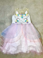 Girls Unicorn Dress 9-10 Years