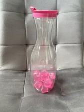 1-Liter Plastic Carafe with Reusable Ice Cubes