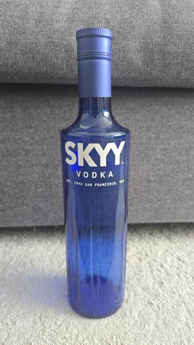 Empty skyy vodka spirit - skyy, bottle