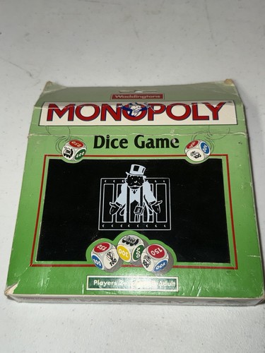 Waddingtons monopoly dice game - monopoly,