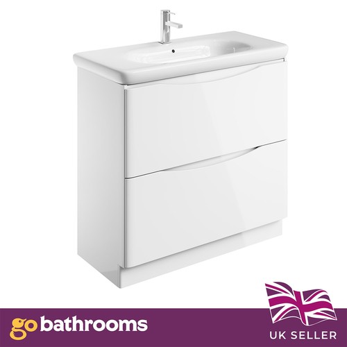 900mm white floor standing - 900mm,