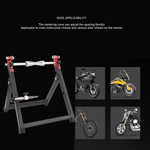 Motorcycle wheel truing - truing, stand