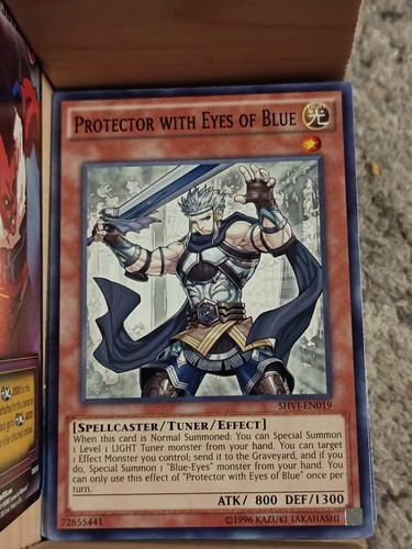 Protector with eyes blue - of,