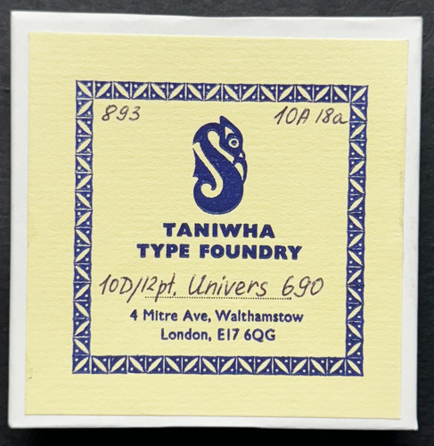 Letterpress type 10d - letterpress,