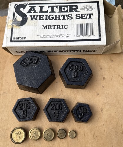 Brass weights set metric - set,