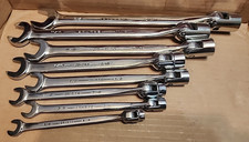 Armstrong Tools USA 8pc SAE 5/16"-3/4" Flex Head Combination Wrench Set 12 Point